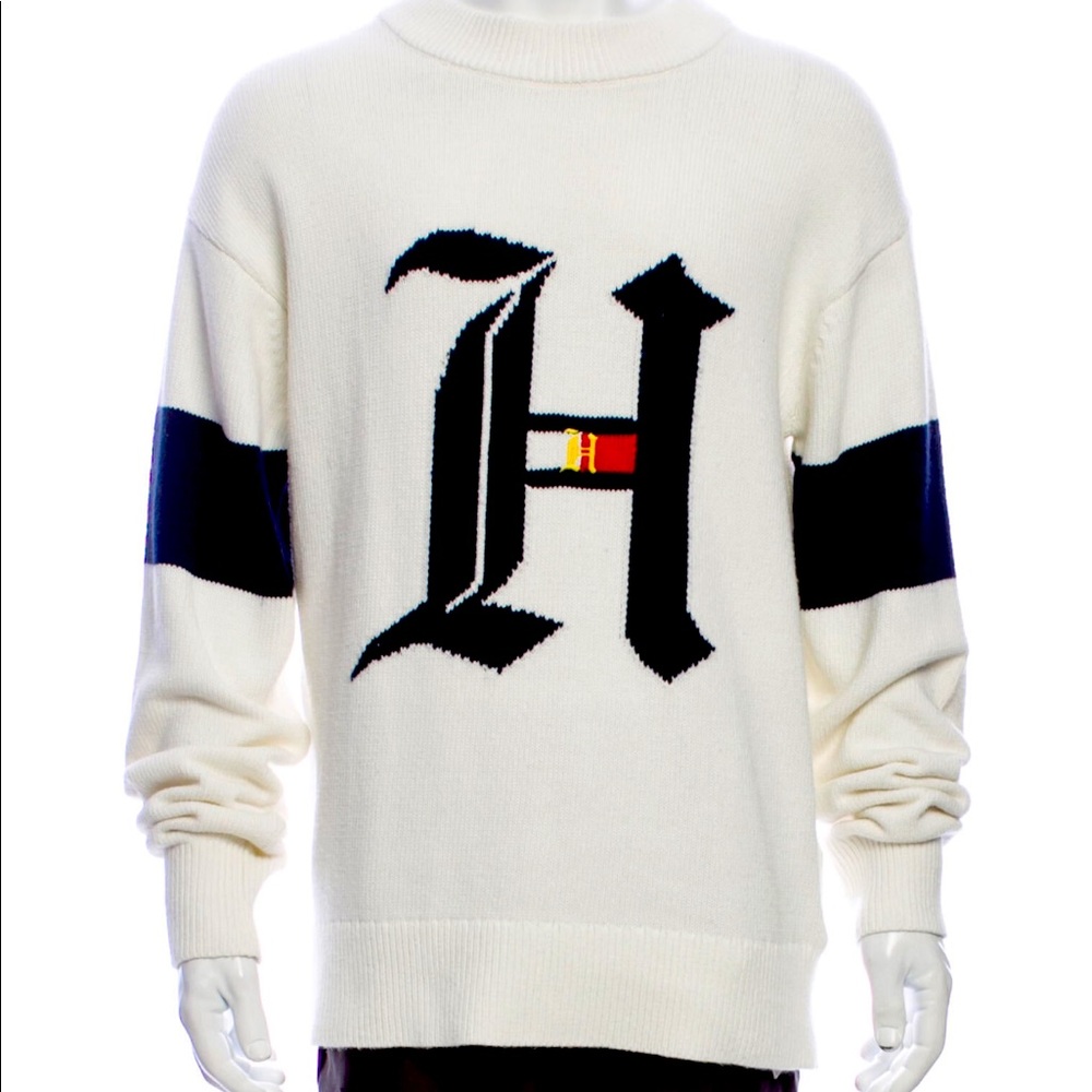 White Tommy Hilfiger X Lewis Hamilton sweater